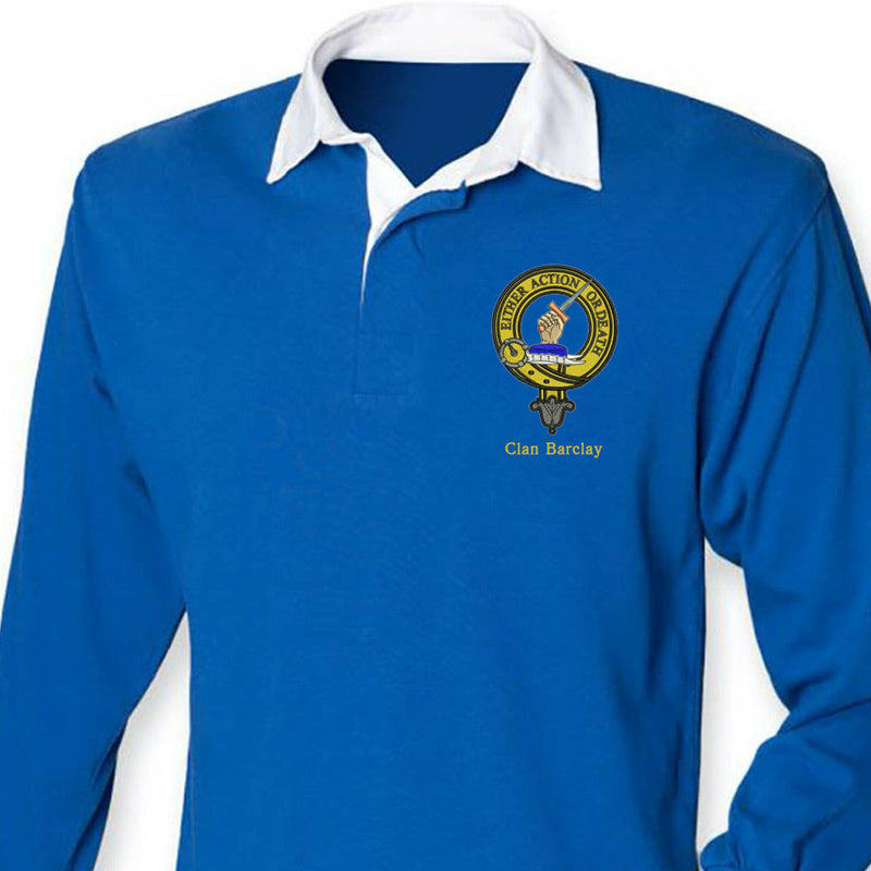Barclay Clan Crest Embroidered Rugby Shirt