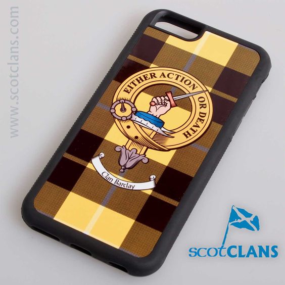 Barclay Tartan and Clan Crest iPhone Rubber Case - 4 - 7