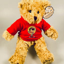 Vintage Style Teddybear with Clan Crest Shirt, showcasing its charming vintage design and soft texture, perfect for cuddles.