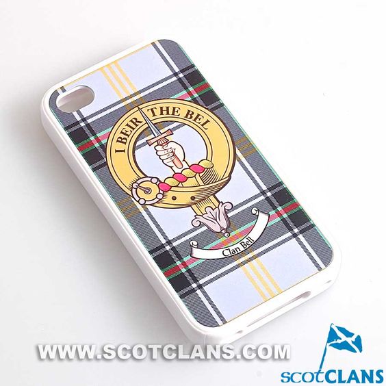 Bell Tartan and Clan Crest iPhone Rubber Case - 4 - 7