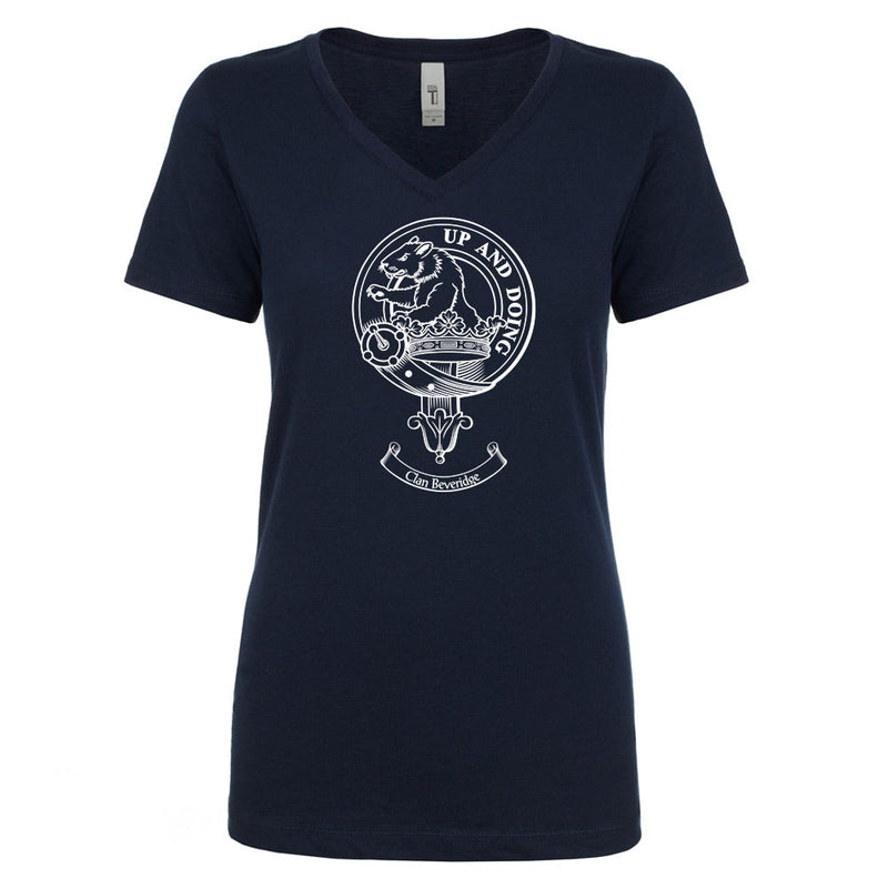 Beveridge Clan Crest Ladies Ouline T-Shirt