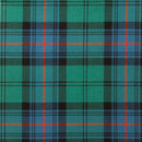 Close-up of the Luxury Tartan Handfasting Ribbon with Embroidery, highlighting the luxurious lining and beautiful gold rope piping accents.