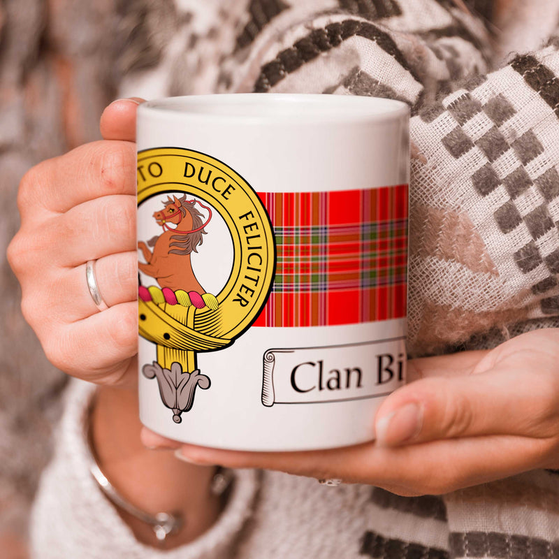 Binning Clan Crest and Tartan Mug