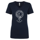 Clan Crest Ladies Outline T-Shirt showcasing a stylish lady-fit design in premium cotton.