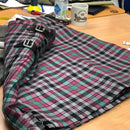 Borthwick Ancient Heavyweight Hand Stitched Kilt displayed on a mannequin, showcasing the exquisite craftsmanship and traditional Scottish tartan pattern.