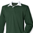 Close-up of the Chattan Clan Crest Embroidered Rugby Shirt highlighting the quality fabric and stitching details.