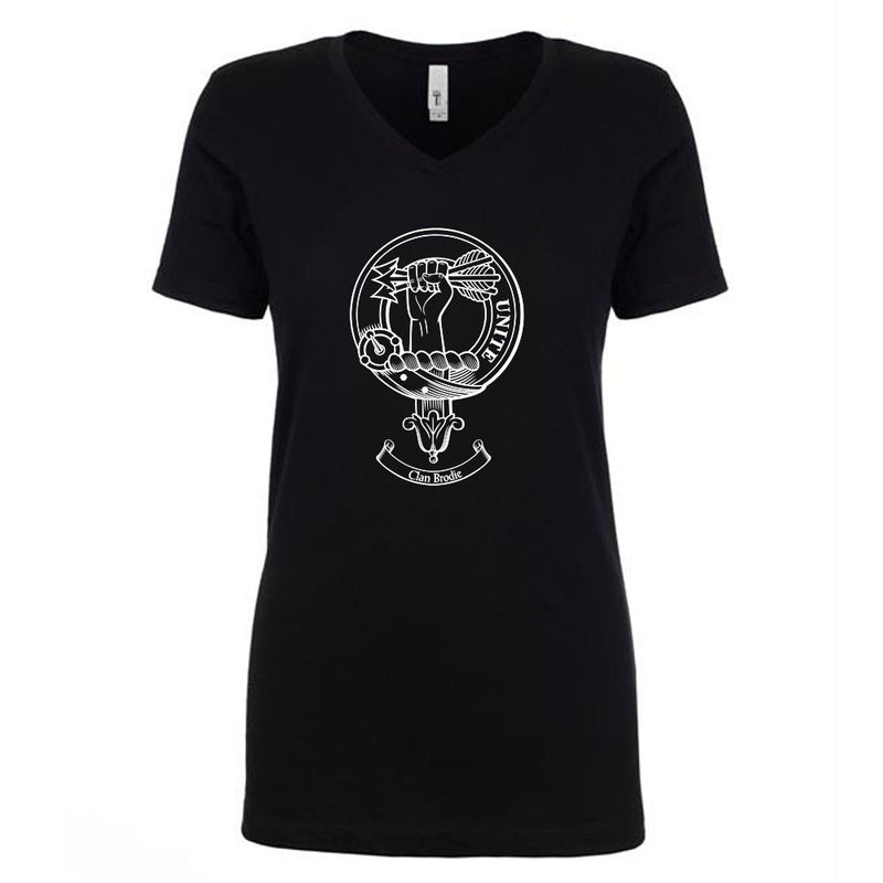 Brodie Clan Crest Ladies Ouline T-Shirt