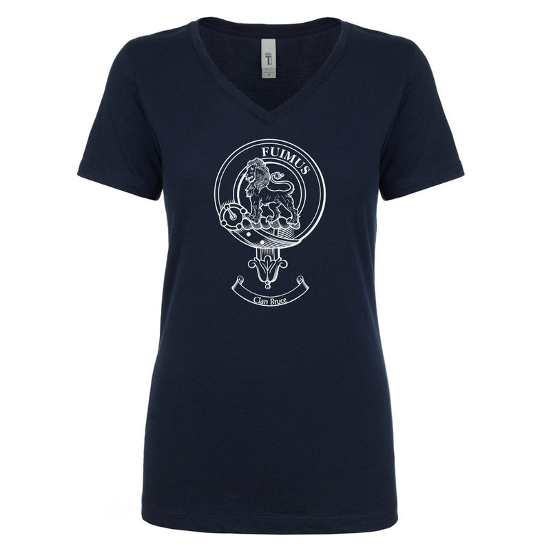 Bruce Clan Crest Ladies Ouline T-Shirt