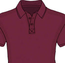 Detail view of the Donald Clan Crest Embroidered logo on the polo, emphasizing the quality embroidery.