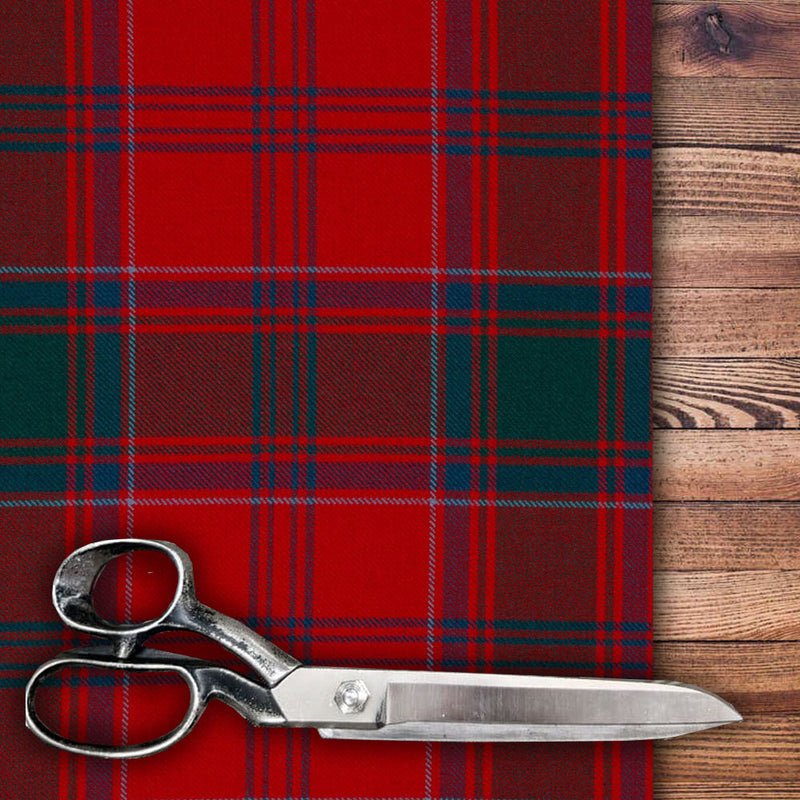 MacLeod Red Modern Tartan by the Meter