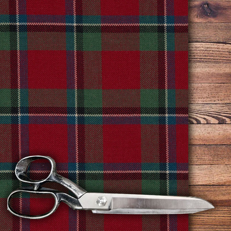 Sinclair Red Muted - Old and Rare Tartan  Medium