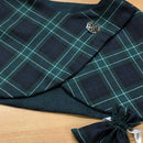 Close-up of Reversible Crossover Capelet featuring a Scottish Pewter Celtic Brooch, adding a touch of heritage.