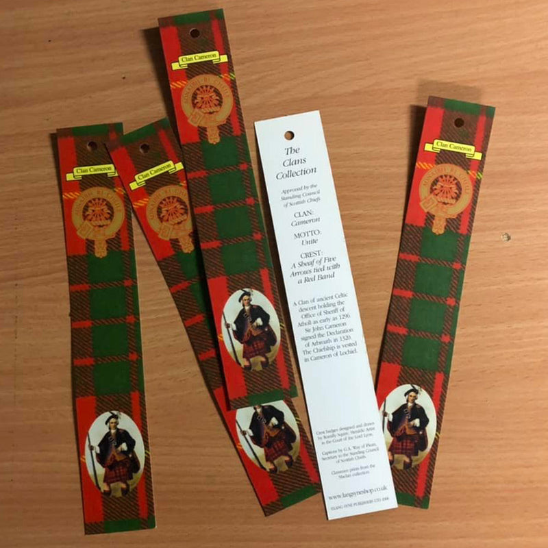 Cameron Clan Bookmarks 5 Pack