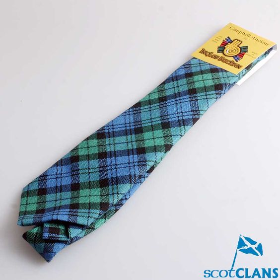 Pure Wool Tie in Campbell Ancient Tartan