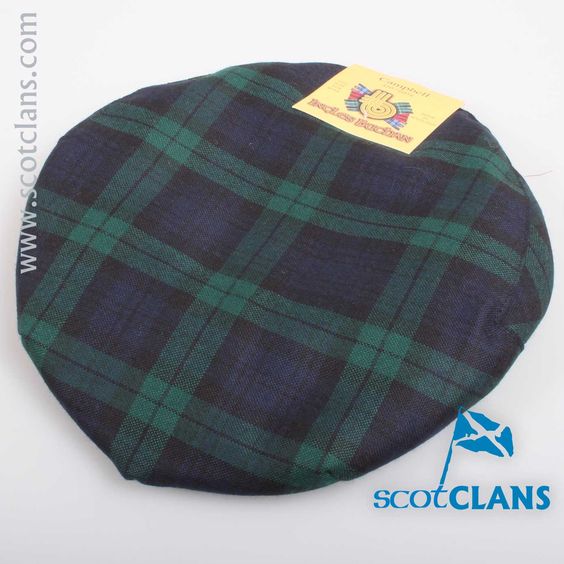 Pure Wool Golf Cap in Campbell Modern Tartan