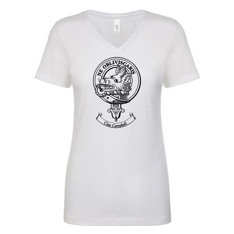 Campbell Clan Crest Ladies Ouline T-Shirt