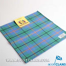 Wool Tartan Pocket Square in Carmichael Ancient Tartan, a stylish and decorative accessory made from 100% pure new wool, perfect for enhancing formal outfits.