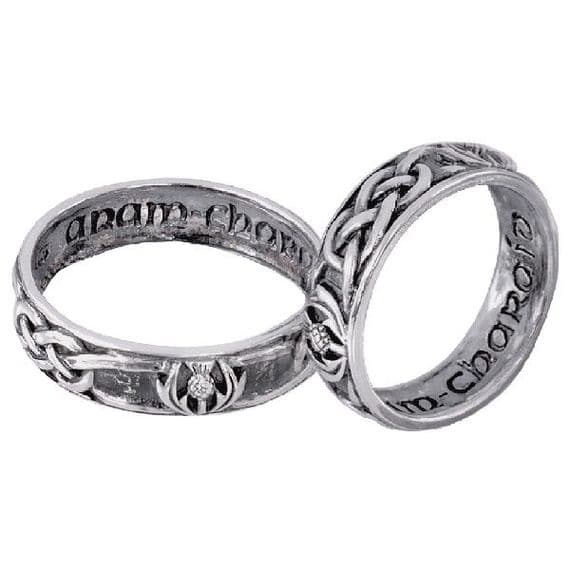 Celtic Silver Wedding/Commitment Ring