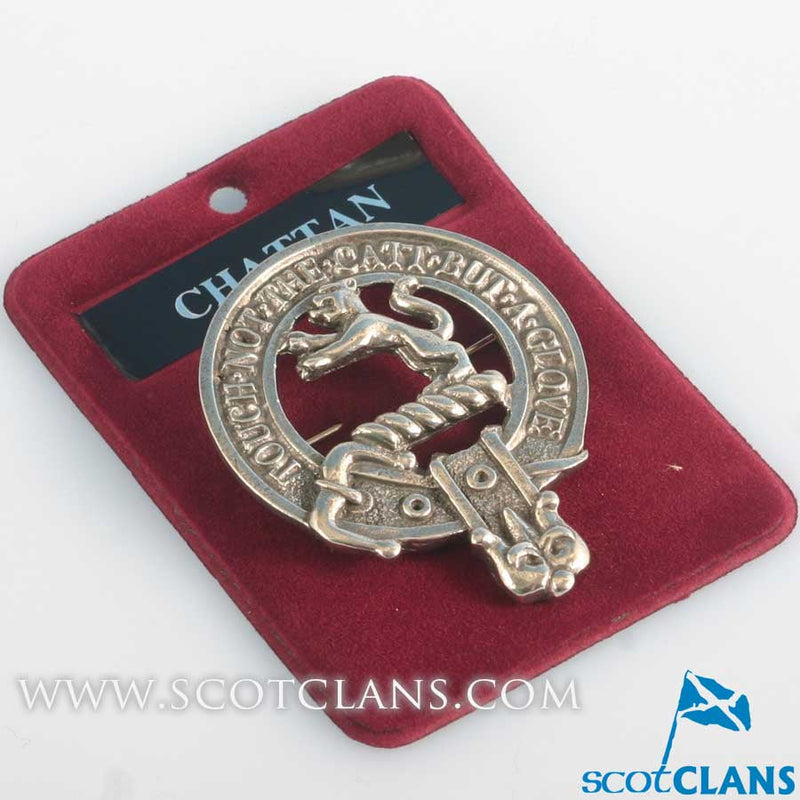 Chattan Clan Crest Badge in Pewter