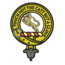 Chattan Clan Crest Embroidered Rugby Shirt showcasing traditional design with a unique clan crest, made from durable 100% cotton fabric, perfect for leisure activities.
