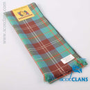 Wool Scarf in Chisholm Hunting Tartan, a lightweight 100% pure wool scarf perfect for fashion and warmer climates, showcasing traditional tartan patterns.