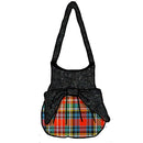 Christie Ancient Bag featuring its unique design made from 100% Wool Melton, showcasing a contrasting top and bow.