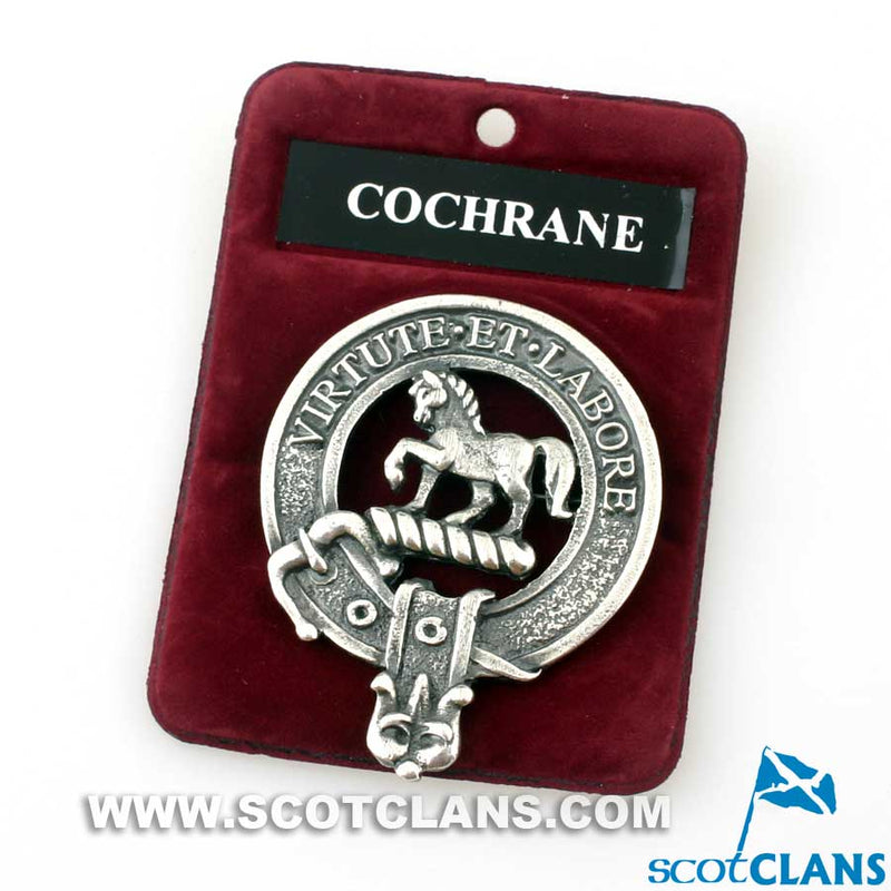Cochrane Clan Crest Badge in Pewter