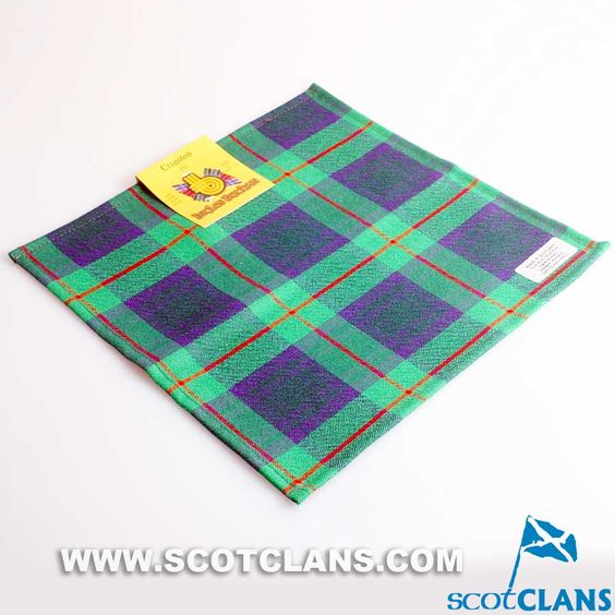 Wool Tartan Pocket Square in Cranston Modern Tartan