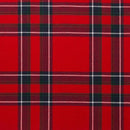 A close-up of Lightweight Tartan by the meter G-L fabric, highlighting the intricate patterns and quality wool craftsmanship.