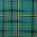 Roll of Lightweight Tartan by the meter G-L featured on a wooden table, highlighting its elegant drape and traditional Scottish heritage.
