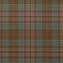 Model wearing a garment made from Lightweight Tartan by the meter G-L, illustrating the fabric's versatility and stylish appeal for modern fashion.