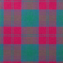 Fashion pieces made with Lightweight Tartan by the meter G-L fabric, illustrating its versatility for skirts, jackets, and other garments.