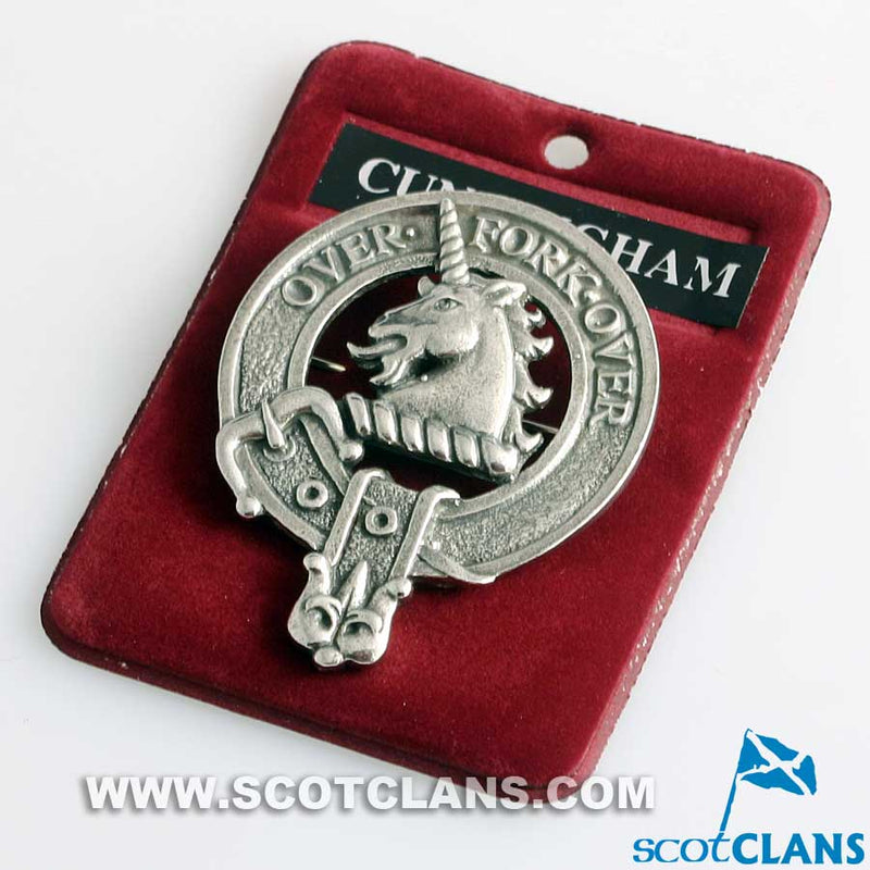 Cunningham Clan Crest Badge in Pewter