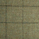 A rolled piece of Shetland Tweed demonstrating its durability and rich texture, perfect for DIY projects.
