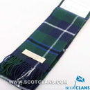 Lambswool Scarf in Douglas Modern Tartan showcasing its soft texture and elegant design, perfect for any occasion.