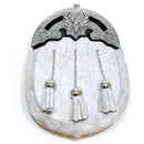Dress Sporran - Stag featuring an elegant design with a 3D stag cantle, perfect for Highland ceremonies and formal occasions.