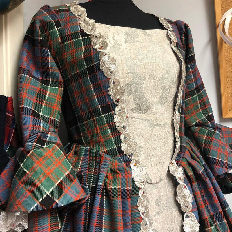 scottish dress Custom 18th Century Tartan Gown