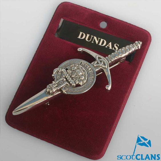 Clan Crest Pewter Kilt Pin with Dundas Crest