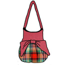 Dundee Old Ancient Effie Bag in vibrant wool melton fabric, showcasing its stylish design and contrasting bow.