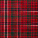 Close-up of Lightweight Swatches from The Kiltmakery displaying the detailed texture and vibrant colors of tartan fabric.