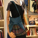 Interior view of the Forsyth Modern Effie Bag featuring cotton quilted lining and two internal pockets for organization.