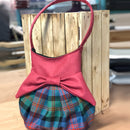 The Effie Bag from The Kiltmakery, custom made in a vibrant tartan pattern, showcasing its stylish and functional design.