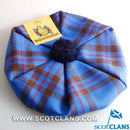 Unisex Wool Tam in Elliot Tartan, stylish lightweight wool cap for all seasons, perfect for staying warm and fashionable.