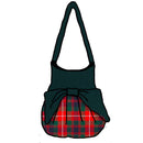 Fraser of Lovat Modern Effie Bag featuring a contrasting top and bow, made of 100% Wool Melton, showcasing its quality and design.