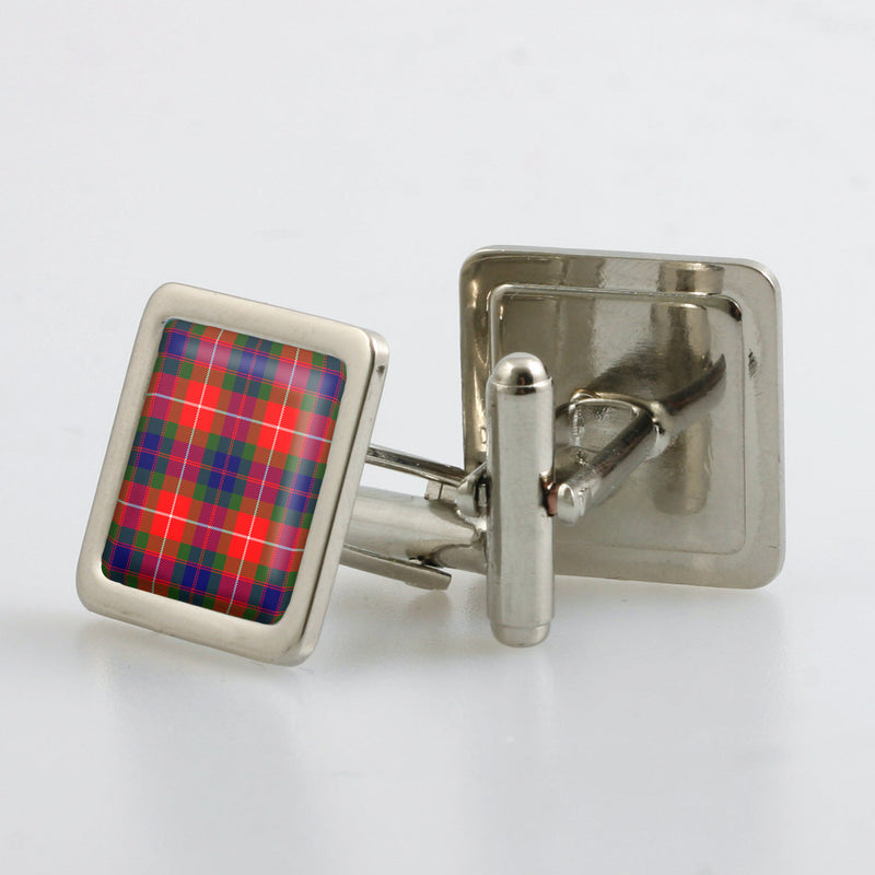 Fraser of Lovat Modern Tartan Cufflinks - Choose Your Shape.