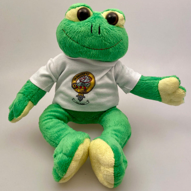 Soft Toy Frog With Clan Crest T Shirt