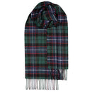 Close-up view of the soft texture of Bowhill Standard Tartan Lambswool Scarves, emphasizing the quality of 100% lambswool.