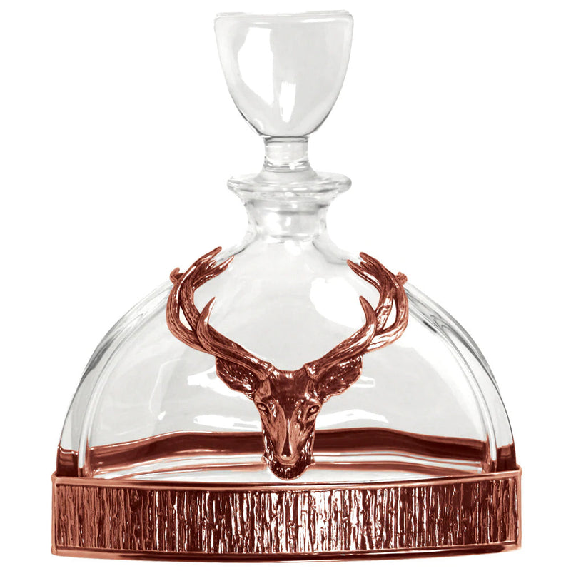 Majestic Stag Crystal & Copper Whisky Decanter