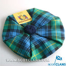 Unisex Wool Tam in Gordon Ancient Tartan, lightweight and stylish hat for all genders made from worsted wool. Perfect for keeping warm while showcasing classic tartan design.