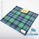 Wool Tartan Pocket Square in Gordon Ancient Tartan - 100% pure new wool handkerchief that adds a stylish touch to formal outfits.